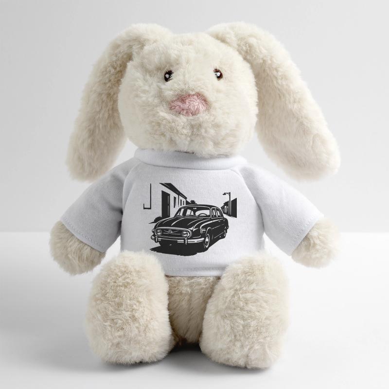 Fin Camarade - V8 Lapin en peluche recyclé MiniFeet® Crème