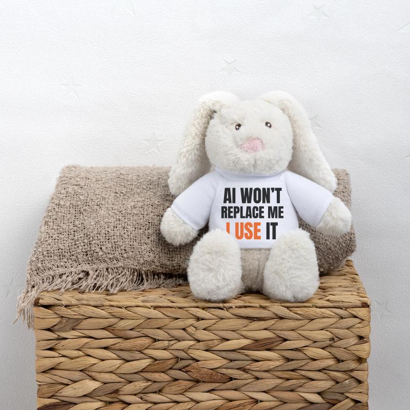 AI Won’t Replace Me I Use It MiniFeet® RecycelHase® Bunny Cream