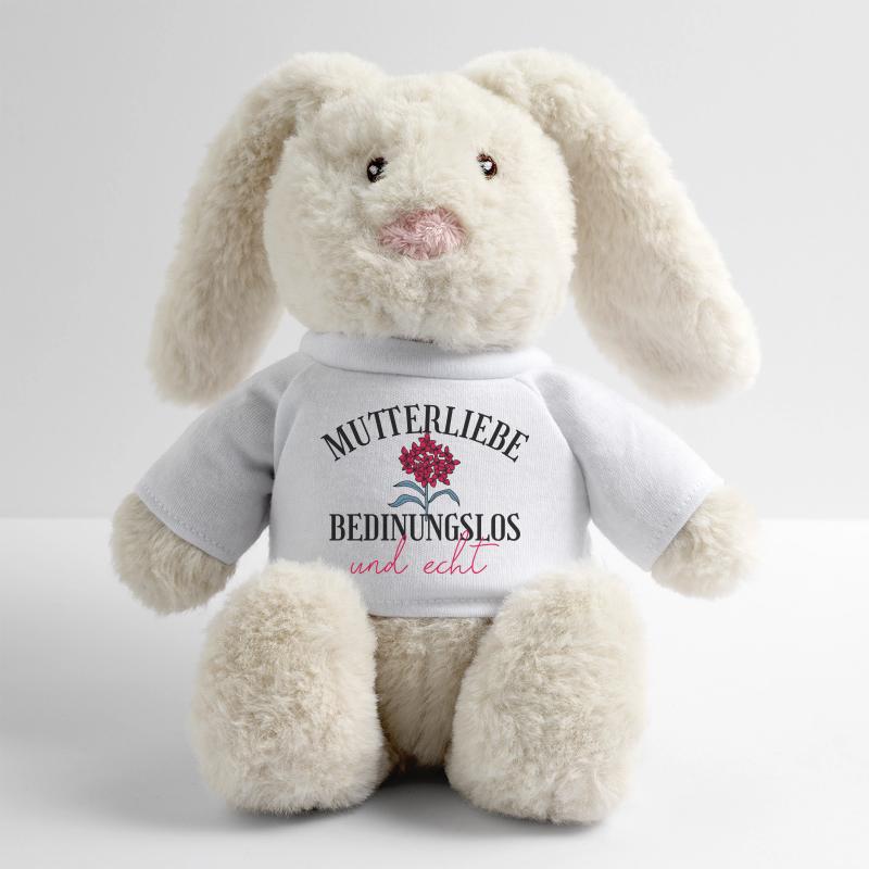 Mutterliebe bedingungslos Geschenk Muttertag MiniFeet® RecycelHase® Creme