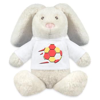 Football Fan 2026 Action - MiniFeet® RecycelHase® Bunny Cream - white - Front