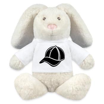 Casquette de baseball - Lapin en peluche recyclé MiniFeet® Crème - blanc - Devant