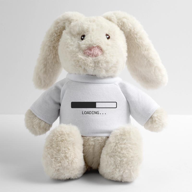Loading... Lapin en peluche recyclé MiniFeet® Crème