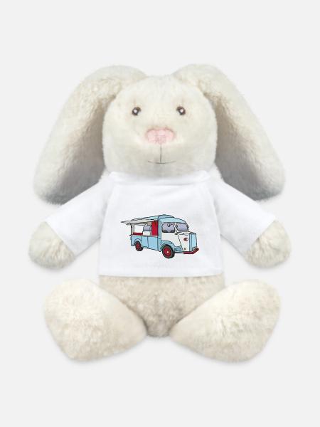 Imbisswagen Foodtruck c - MiniFeet® RecycelHase® Creme - Weiß