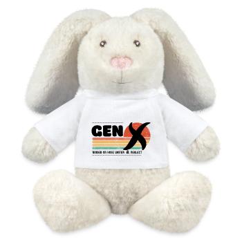 Gen X Sunset - Black - MiniFeet® RecycelHase® Bunny Cream - white - Front