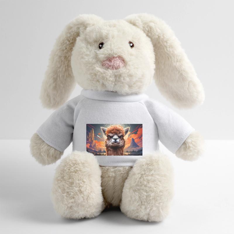 Cute grumpy grouchy animals - alpaca MiniFeet® RecycelHase® Bunny Cream