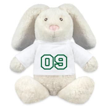 Nummer 9 Green Sport - MiniFeet® RecycelHase® Creme - Weiß - Vorne