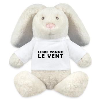 Libre_comme_le_vent - Lapin en peluche recyclé MiniFeet® Crème - blanc - Devant