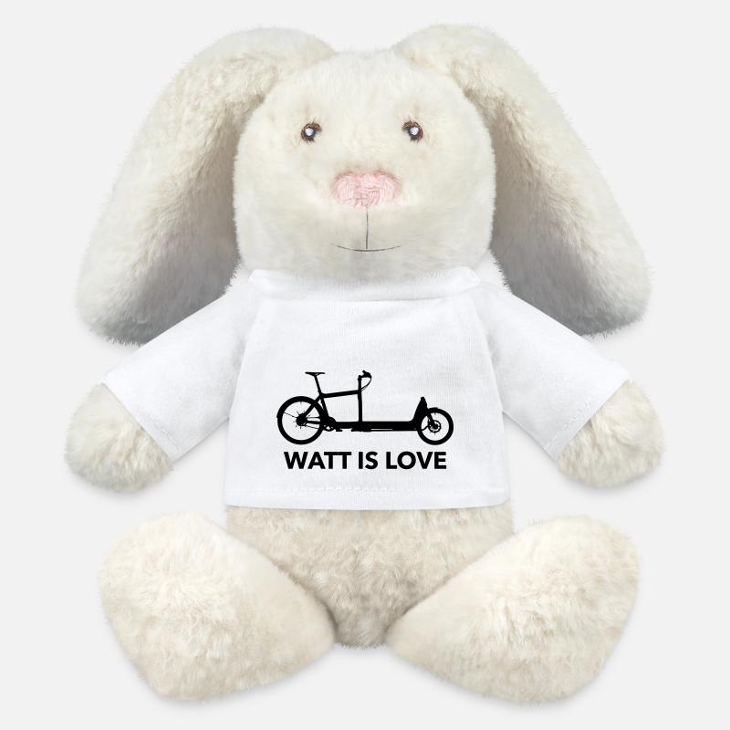 Watt is Love Cargobike - MiniFeet® RecycelHase® Creme - Weiß