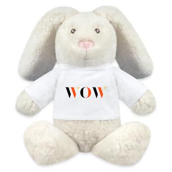 WOW tri-colour - MiniFeet® RecycelHase® Bunny Cream - white - Front
