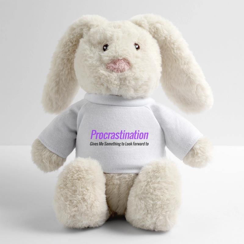 Procrastination Gives Me Something to Look Forward MiniFeet® RecycelHase® Bunny Cream