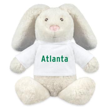 Atlanta - Lapin en peluche recyclé MiniFeet® Crème - blanc - Devant