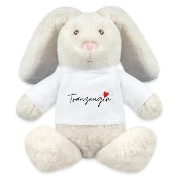 Trauzeugin - MiniFeet® RecycelHase® Creme - Weiß - Vorne