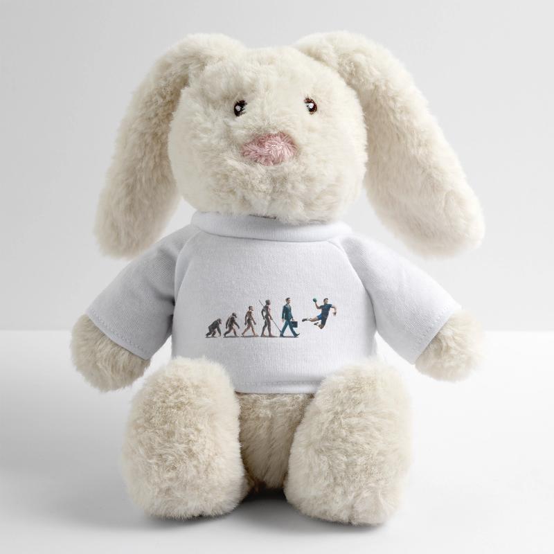 Evolution Handball 06 2024 Plan de travail 1 Lapin en peluche recyclé MiniFeet® Crème