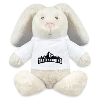 Trail Running Sports - Lapin en peluche recyclé MiniFeet® Crème - blanc - Devant