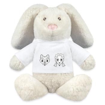 Pet Dog - MiniFeet® RecycelHase® Bunny Cream - white - Front