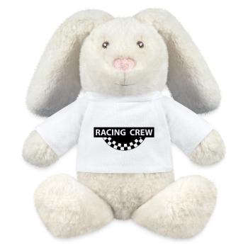RACING CREW, Zielflagge - MiniFeet® RecycelHase® Creme - Weiß - Vorne