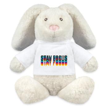 stay focus - MiniFeet® RecycelHase® Creme - Weiß - Vorne