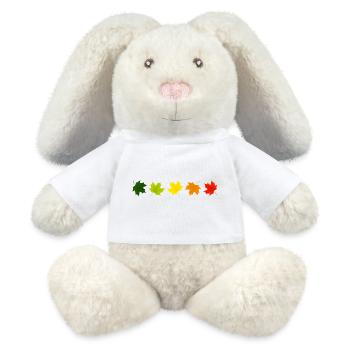 Autumn is here - MiniFeet® RecycelHase® Bunny Cream - white - Front
