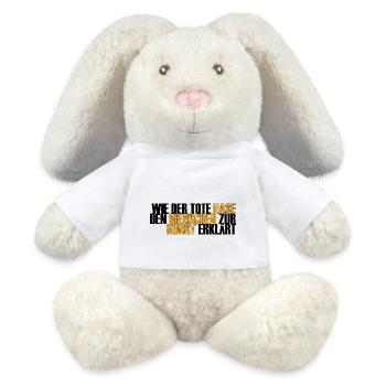 Titel Wie der tote hase BLACK - MiniFeet® RecycelHase® Creme - Weiß - Vorne