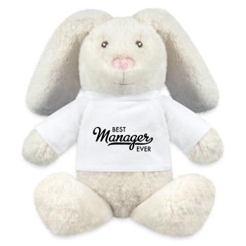 Gérant - Lapin en peluche recyclé MiniFeet® Crème - blanc - Devant