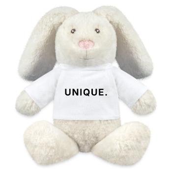 Unique - Soyez vous-même - Lapin en peluche recyclé MiniFeet® Crème - blanc - Devant