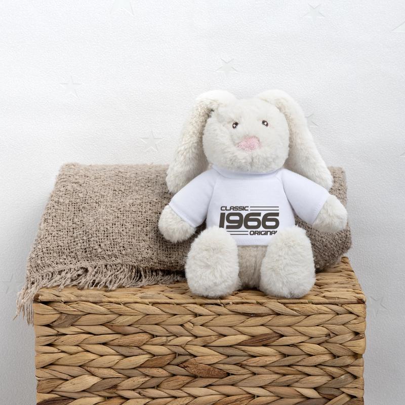 Classique 1966 original Lapin en peluche recyclé MiniFeet® Crème