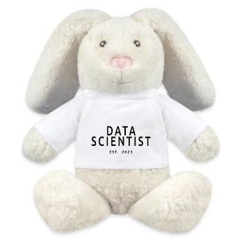Data Scientist Est. 2023 Abschluss Data Scientist - MiniFeet® RecycelHase® Creme - Weiß - Vorne