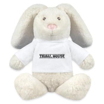Maison tribale - Lapin en peluche recyclé MiniFeet® Crème - blanc - Devant
