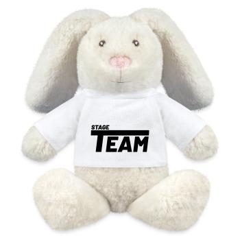 équipe de scène groupe de théâtre Spotlight - Lapin en peluche recyclé MiniFeet® Crème - blanc - Devant