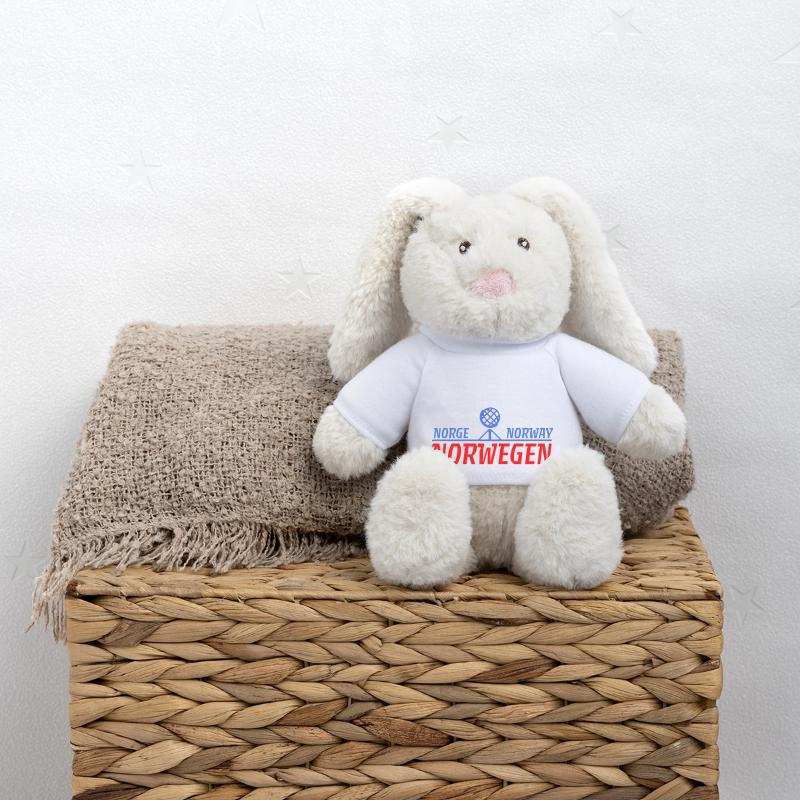 Norge Norway Norway with Arctic Circle MiniFeet® RecycelHase® Bunny Cream