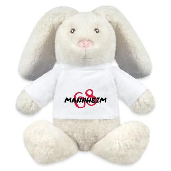 Mannheim Monnem Mannheimat - MiniFeet® RecycelHase® Creme - Weiß - Vorne
