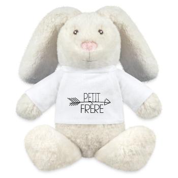 Little brother -minimlist - MiniFeet® RecycelHase® Bunny Cream - white - Front