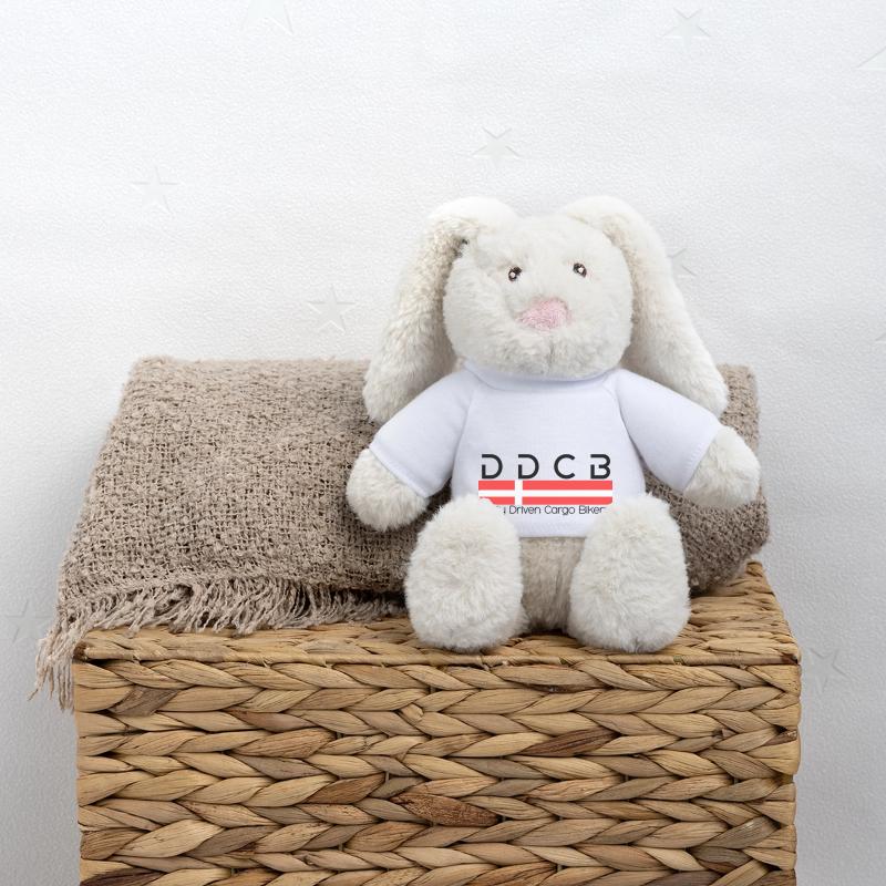 DDCB avec drapeau danois Lapin en peluche recyclé MiniFeet® Crème
