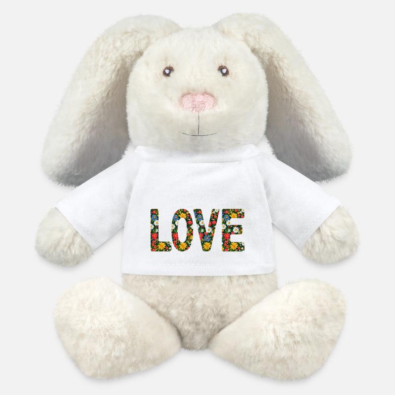 Love - MiniFeet® RecycelHase® Bunny Cream - white