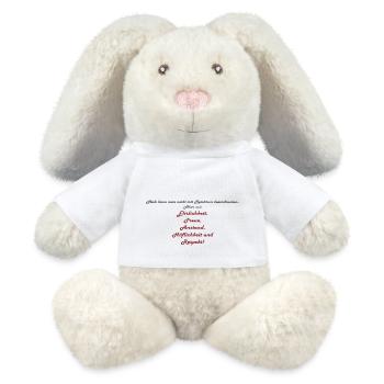 Politeness Respect - MiniFeet® RecycelHase® Bunny Cream - white - Front