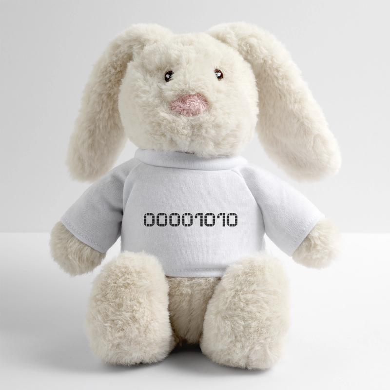 Binary notation - 10 MiniFeet® RecycelHase® Bunny Cream