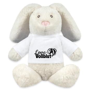 Tête de cheval pur-sang Love Heart - Lapin en peluche recyclé MiniFeet® Crème - blanc - Devant
