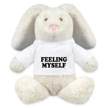 feeling myself - MiniFeet® RecycelHase® Creme - Weiß - Vorne