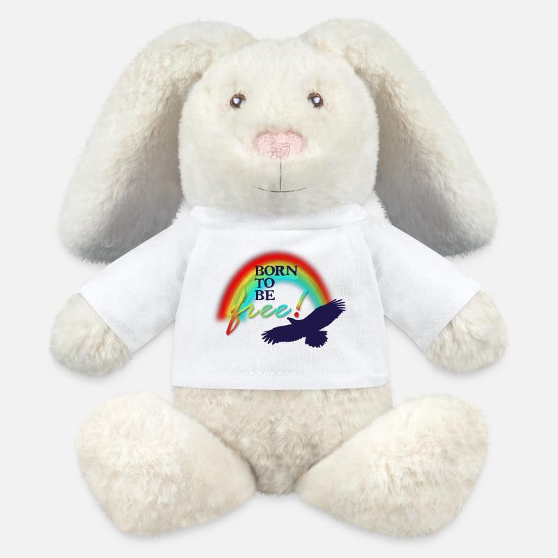 Born to be FREE - MiniFeet® RecycelHase® Creme - Weiß