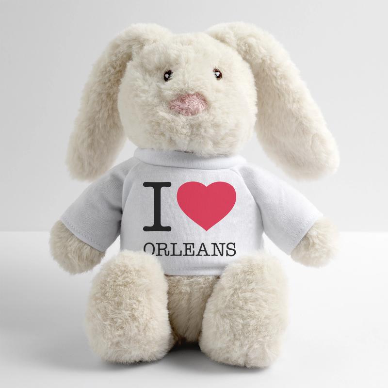 I LOVE ORLEANS MiniFeet® RecycelHase® Bunny Cream