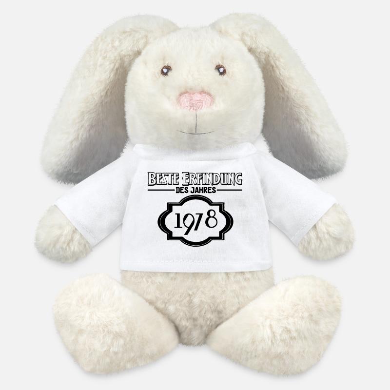 Beste Erfindung des Jahres 1978 Geschenk - MiniFeet® RecycelHase® Creme - Weiß