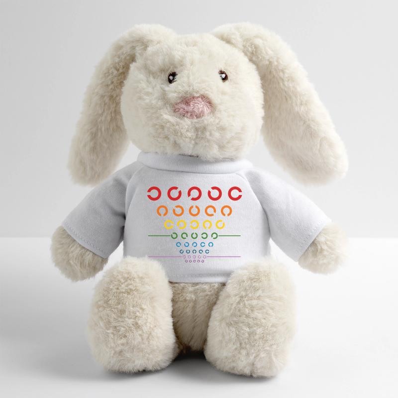 Regenbogen Sehtest MiniFeet® RecycelHase® Creme