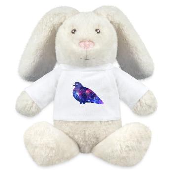 Galaxy Pigeon Friend - MiniFeet® RecycelHase® Creme - Weiß - Vorne