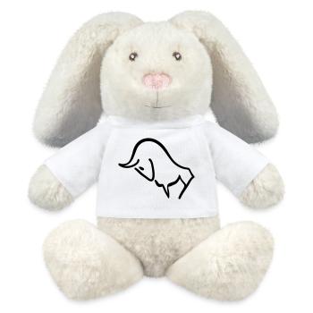 charging bull - MiniFeet® RecycelHase® Bunny Cream - white - Front