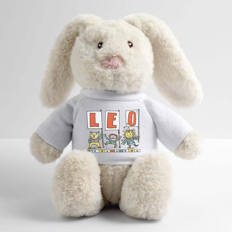 Leo Kinder Banner Kunst MiniFeet® RecycelHase® Creme