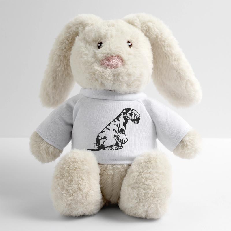 Cesky Terrier Lapin en peluche recyclé MiniFeet® Crème