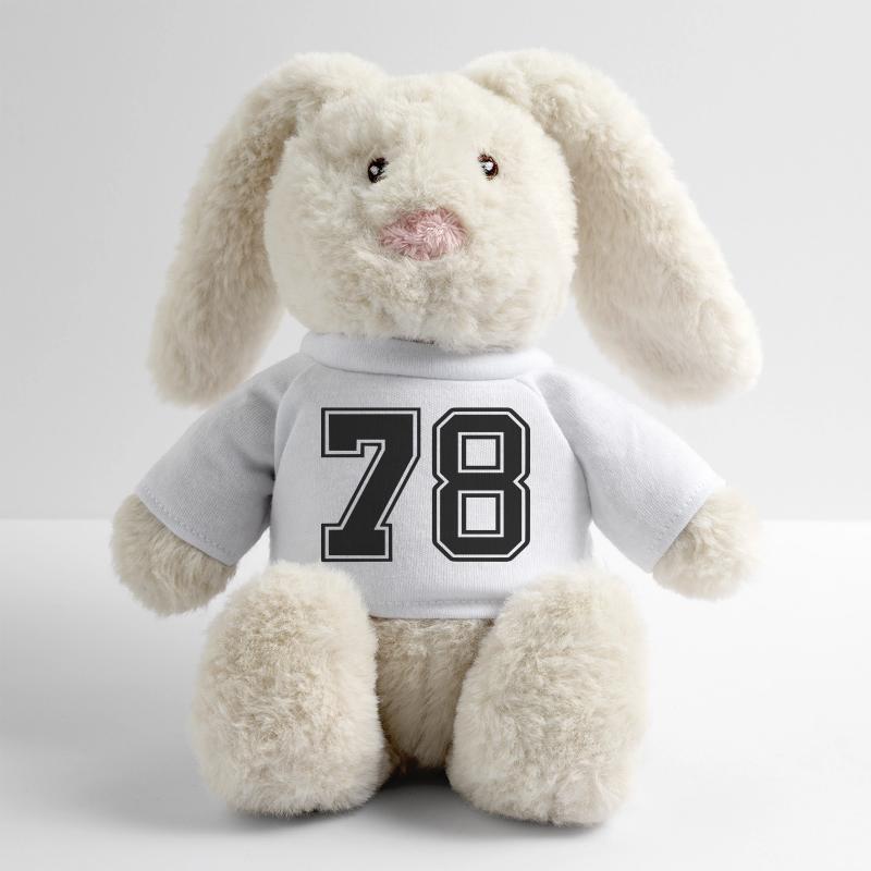 78 Lapin en peluche recyclé MiniFeet® Crème