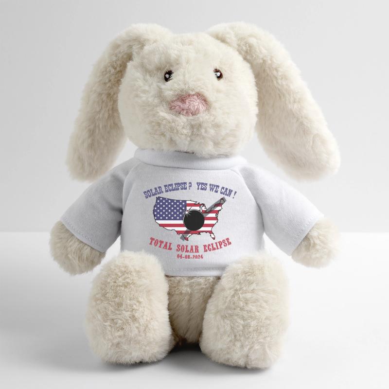 Total Solar Eclipse 2024 MiniFeet® RecycelHase® Creme