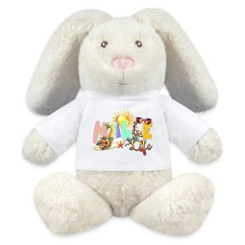Beach Life Summer Vibe - MiniFeet® RecycelHase® Bunny Cream - white - Front
