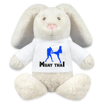 Muay Thai - MiniFeet® RecycelHase® Bunny Cream - white - Front